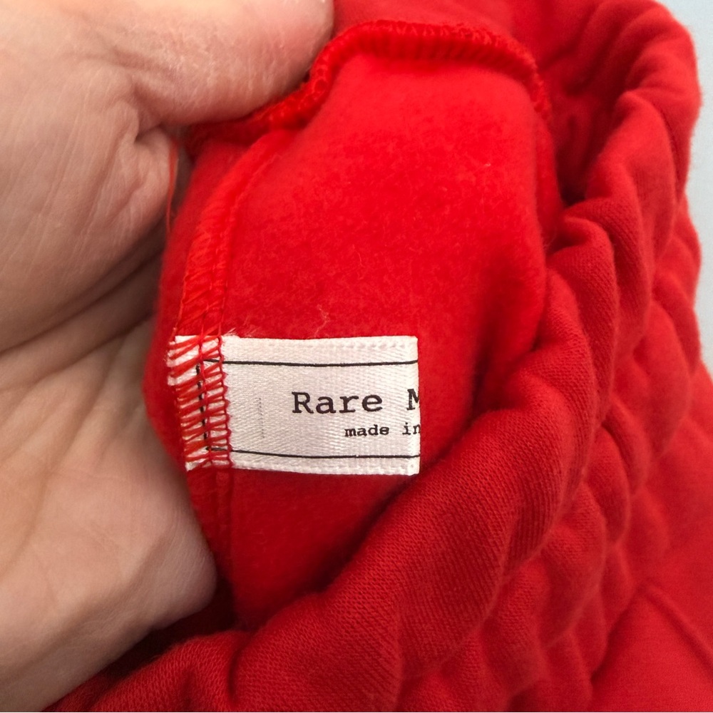 Rare market Korea Red Wide-Leg Drawstring Pants size S-M - Picture 3 of 5